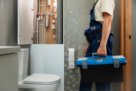 Plumber arriving at a job in Essex